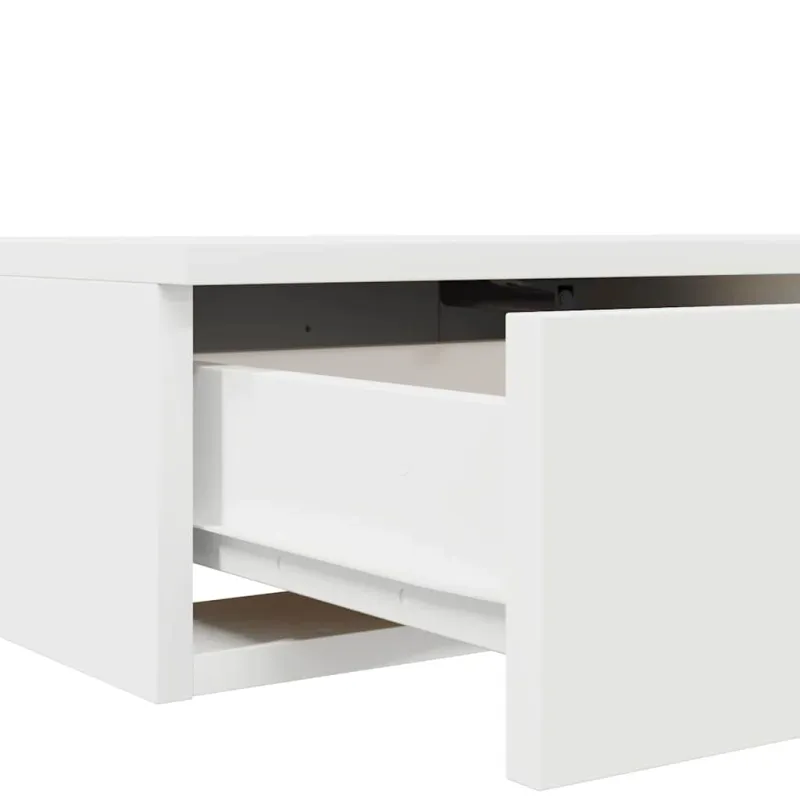 Lovos stalčiai Balta 200 x 36,5 x 16,5 cm Apdirbta mediena