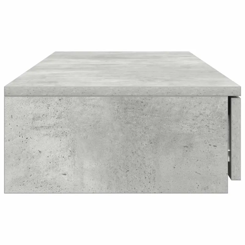 Lovos stalčiai su stalčių Betono pilka 120 x 36,5 x 16,5 cm