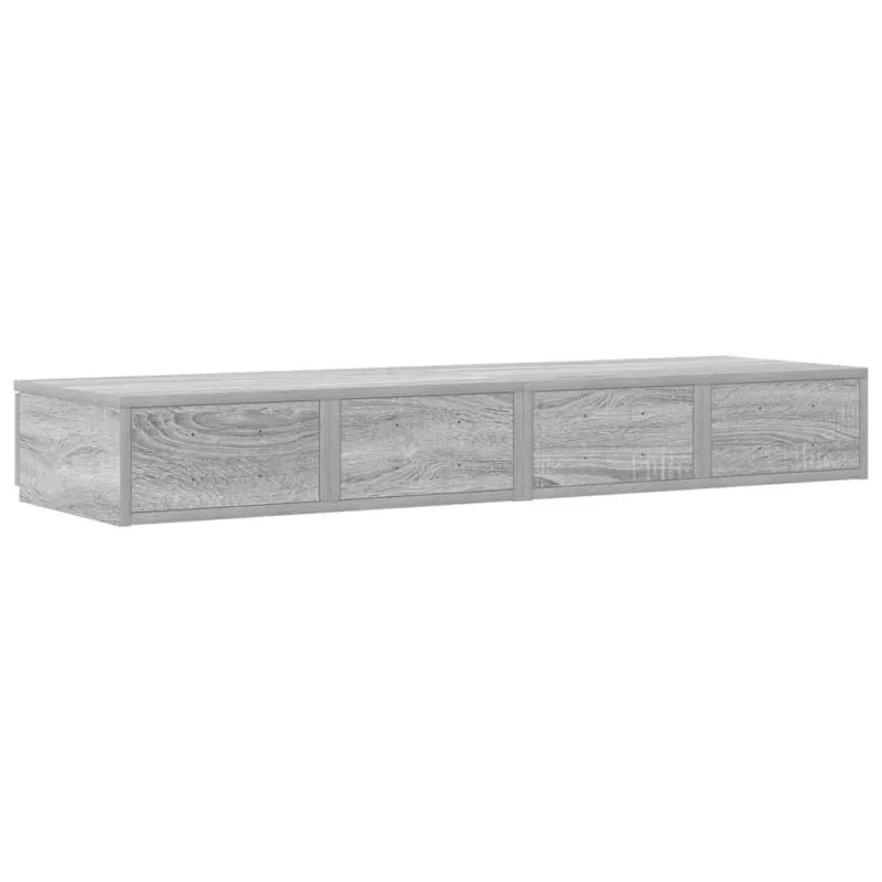 Lovos stalčiai su stalčių Pilkas Sonoma 120 x 36,5 x 16,5 cm