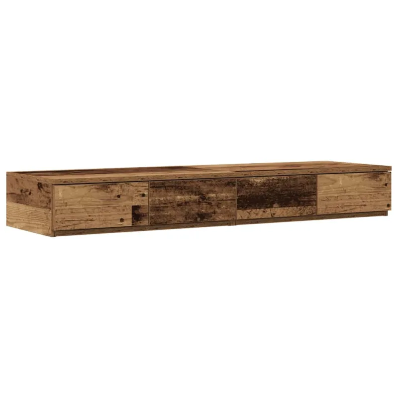 Lovos stalčiai su stalčių Senas medis 120 x 36,5 x 16,5 cm