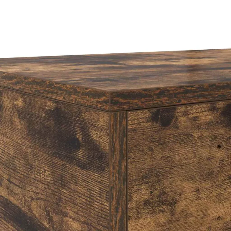 Lovos stalčiai su stalčių Rūkyta ąžuolas 150 x 36,5 x 16,5 cm