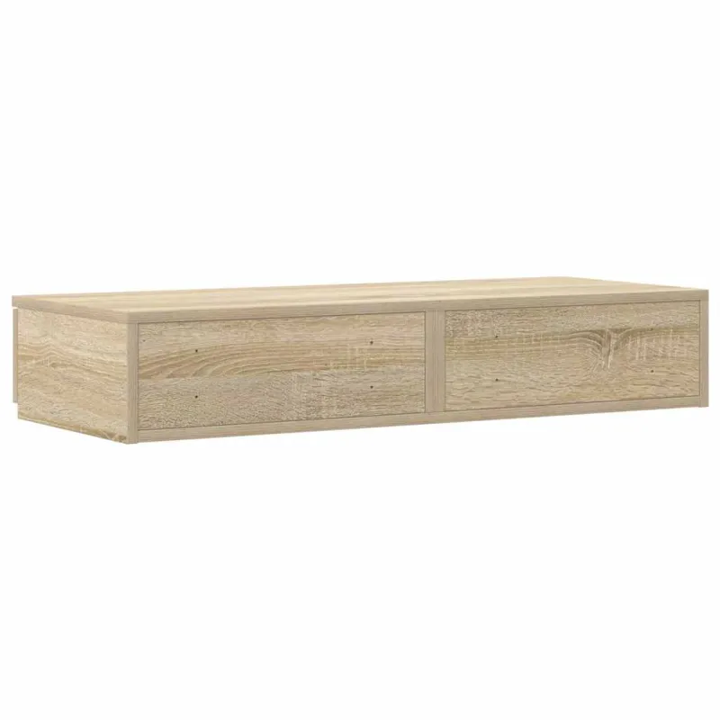 Lovos stalčiai su stalčių Sonoma ąžuolas 75 x 36,5 x 16,5 cm