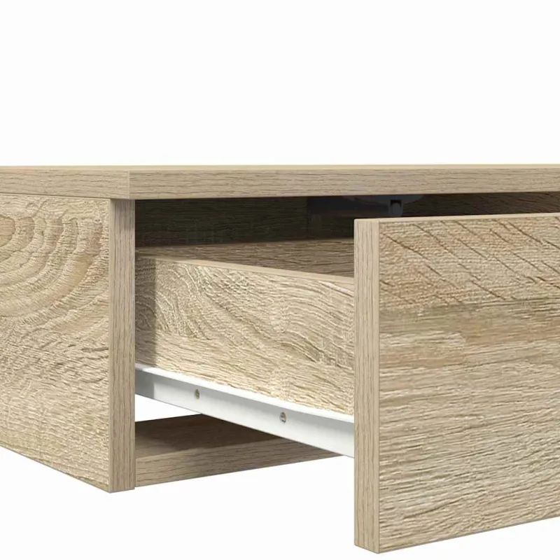 Lovos stalčiai su stalčių Sonoma ąžuolas 75 x 36,5 x 16,5 cm