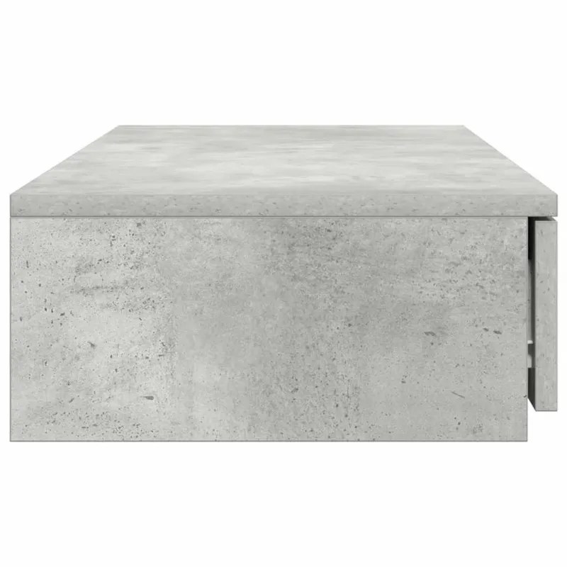 Lovos stalčiai su stalčių Betono pilka 75 x 36,5 x 16,5 cm
