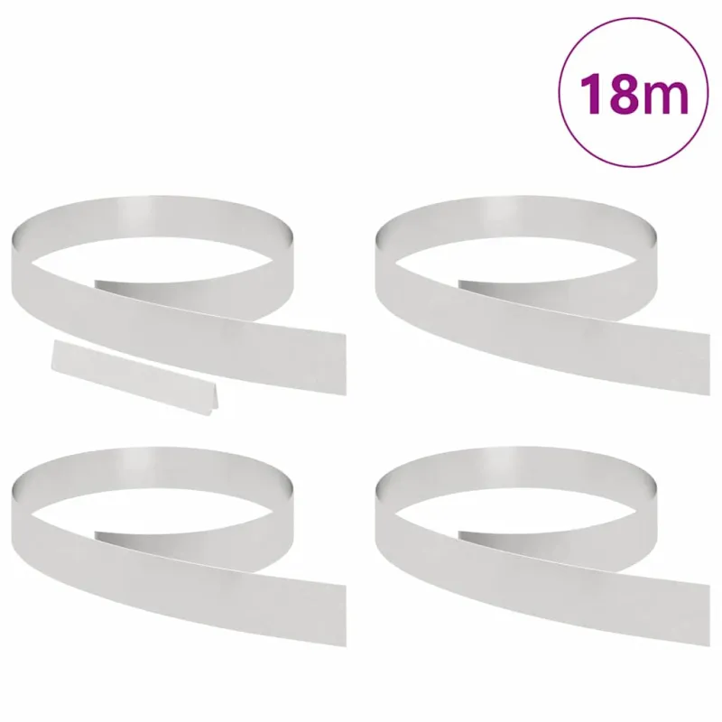 Vejo kraštas 4 pcs Sidabro 450 x 0,05 x 10 cm