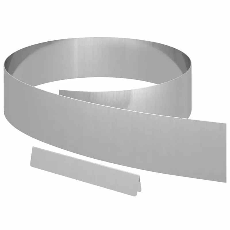 Vejo kraštas 4 pcs Sidabro 450 x 0.05 x 15 cm Cinkuota plienas