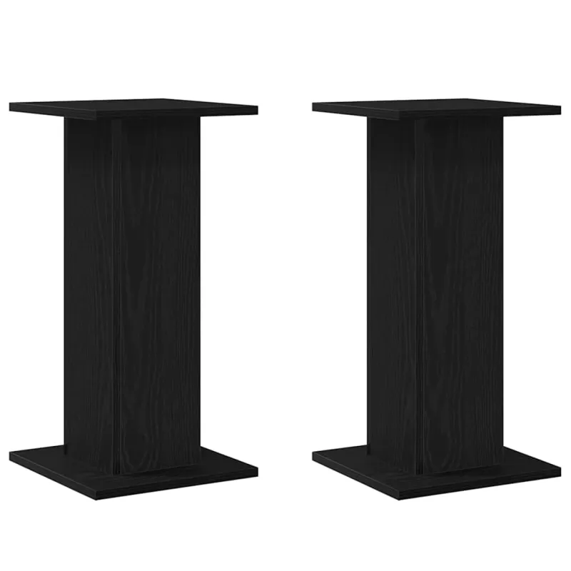 Garsiakalbių stovai 2 pcs Juodas ąžuolas 30 x 30 x 60 cm