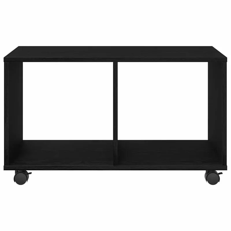 Žurnalinis staliukas su ratu Juodas ąžuolas 72 x 33 x 42,5 cm