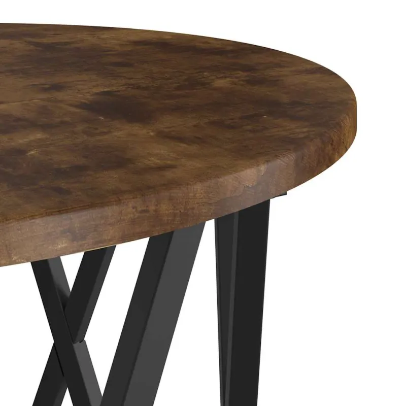 Nesting šoninis stalas 3 pcs Rūkyta ąžuolas