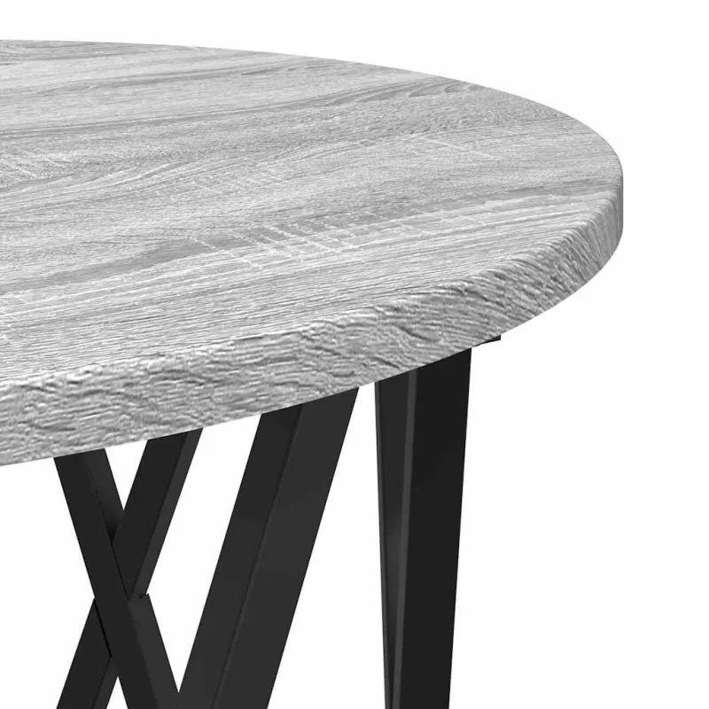 Nesting šoninis stalas 3 pcs Pilkas Sonoma