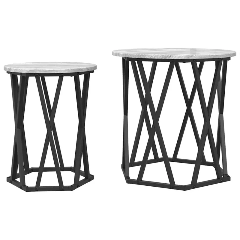 Kavos staliukas 2 pcs Pilkas Sonoma