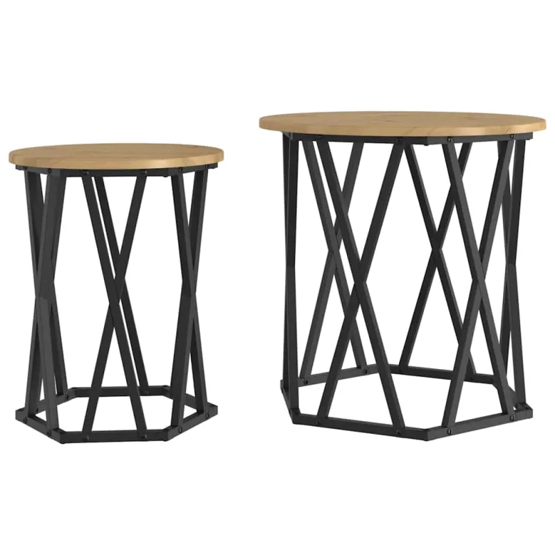 Kavos staliukas 2 pcs Amatininkų ąžuolas