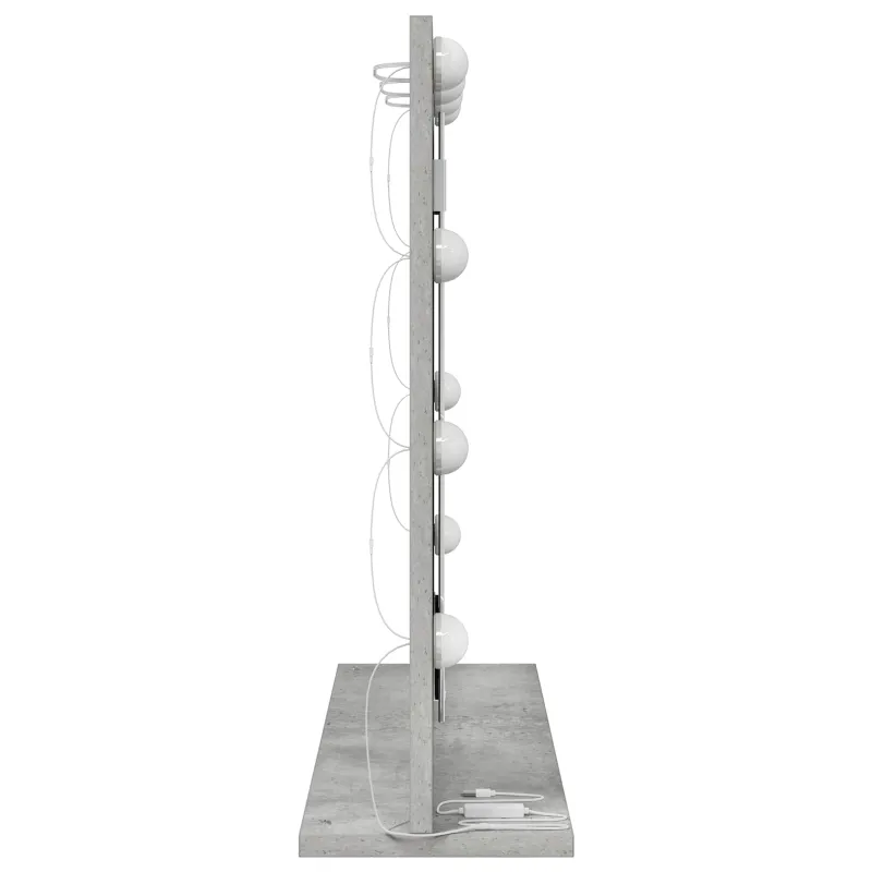 Kosmetinis veidrodis Stačiakampio Betono pilka 60 x 55 x 18 cm