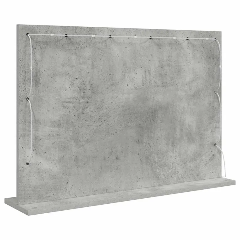 Kosmetinis veidrodis Stačiakampio Betono pilka 80 x 55 x 18 cm