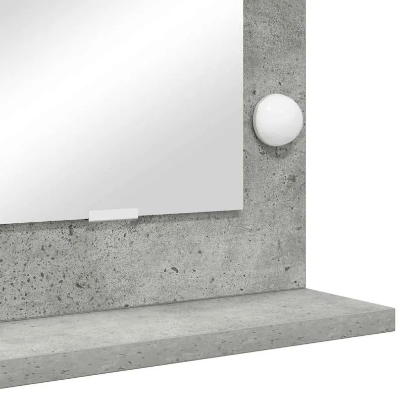Kosmetinis veidrodis Stačiakampio Betono pilka 80 x 55 x 18 cm