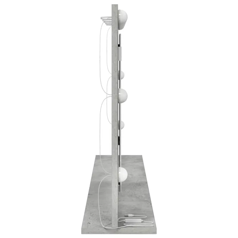 Kosmetinis veidrodis Stačiakampio Betono pilka 100 x 55 x 18 cm
