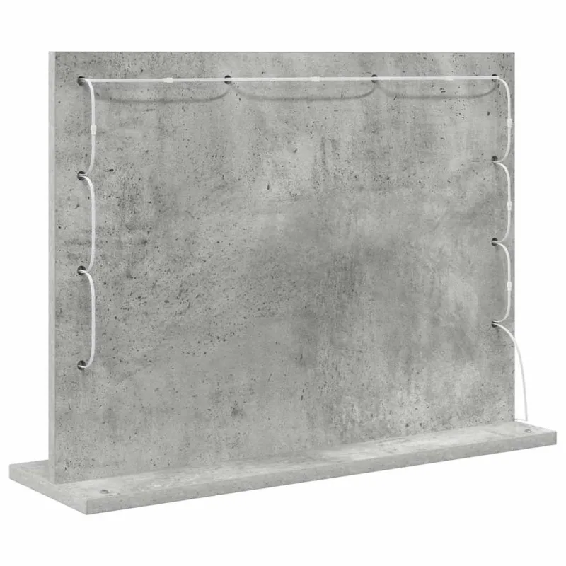 Kosmetinis veidrodis Stačiakampio Betono pilka 60 x 45 x 18 cm