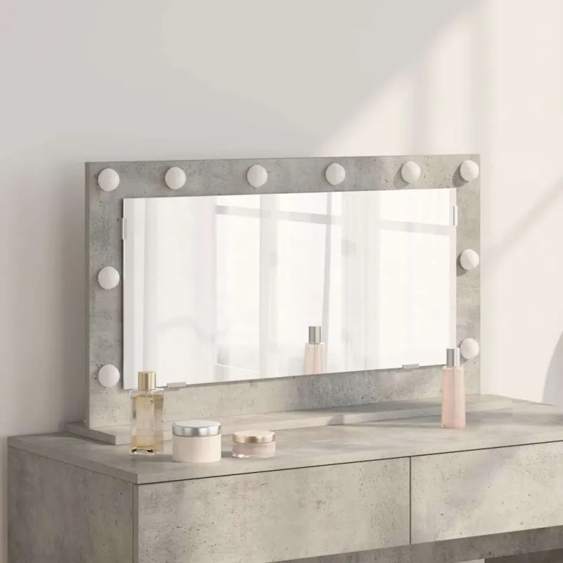 Kosmetinis veidrodis Stačiakampio Betono pilka 80 x 45 x 18 cm