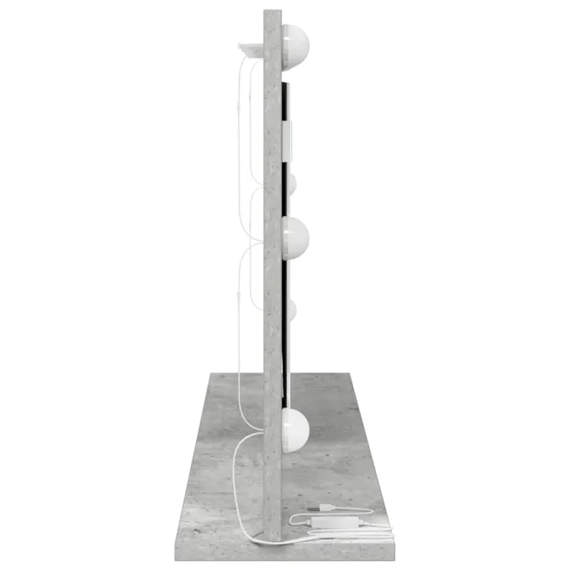 Kosmetinis veidrodis Stačiakampio Betono pilka 80 x 45 x 18 cm