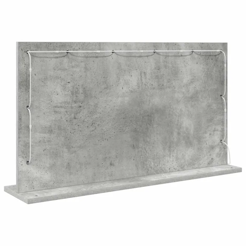 Kosmetinis veidrodis Stačiakampio Betono pilka 80 x 45 x 18 cm