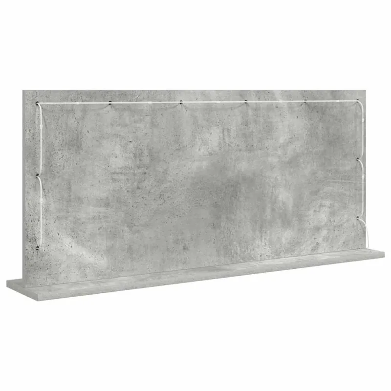 Kosmetinis veidrodis Stačiakampio Betono pilka 100 x 45 x 18 cm