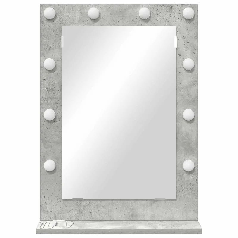 Kosmetinis veidrodis Stačiakampio Betono pilka 70 x 50 x 18 cm