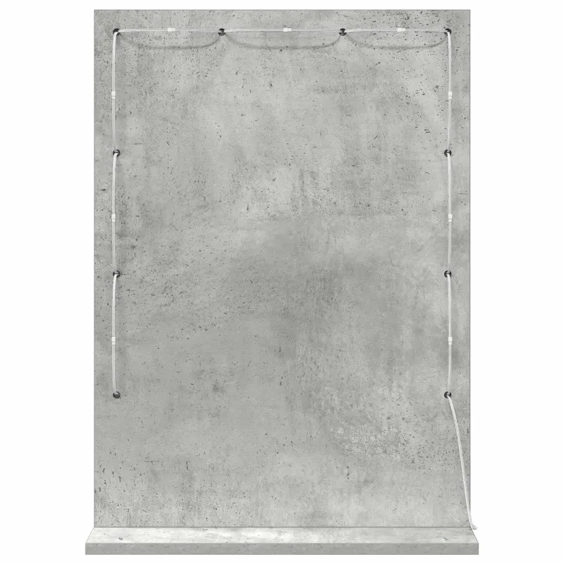 Kosmetinis veidrodis Stačiakampio Betono pilka 70 x 50 x 18 cm