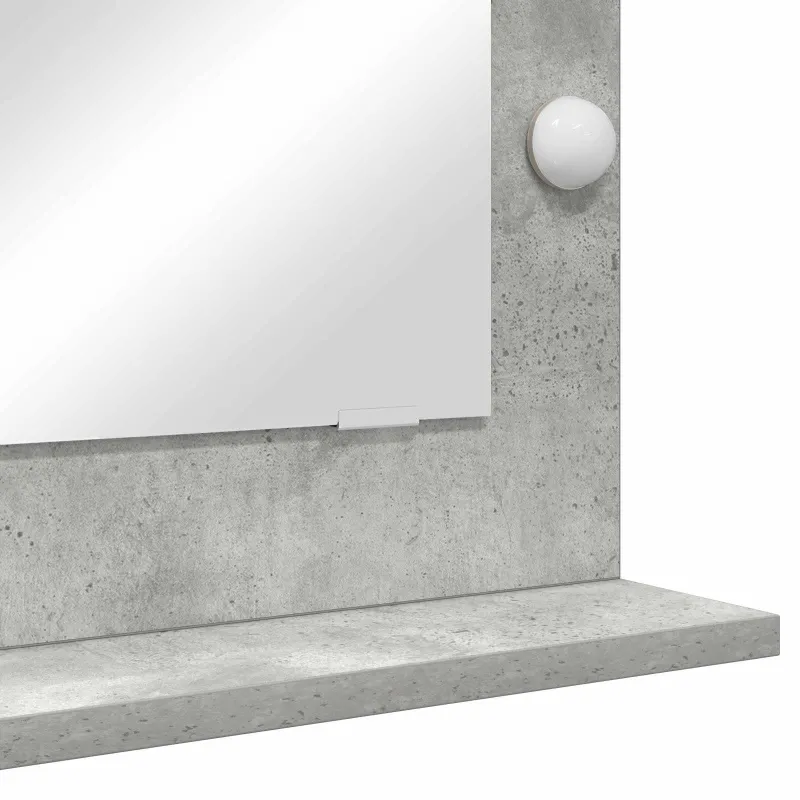 Kosmetinis veidrodis Stačiakampio Betono pilka 70 x 50 x 18 cm