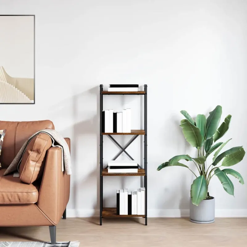 Knygų lentyna Rūkyta ąžuolas 40 x 30 x 119 cm Apdirbta mediena