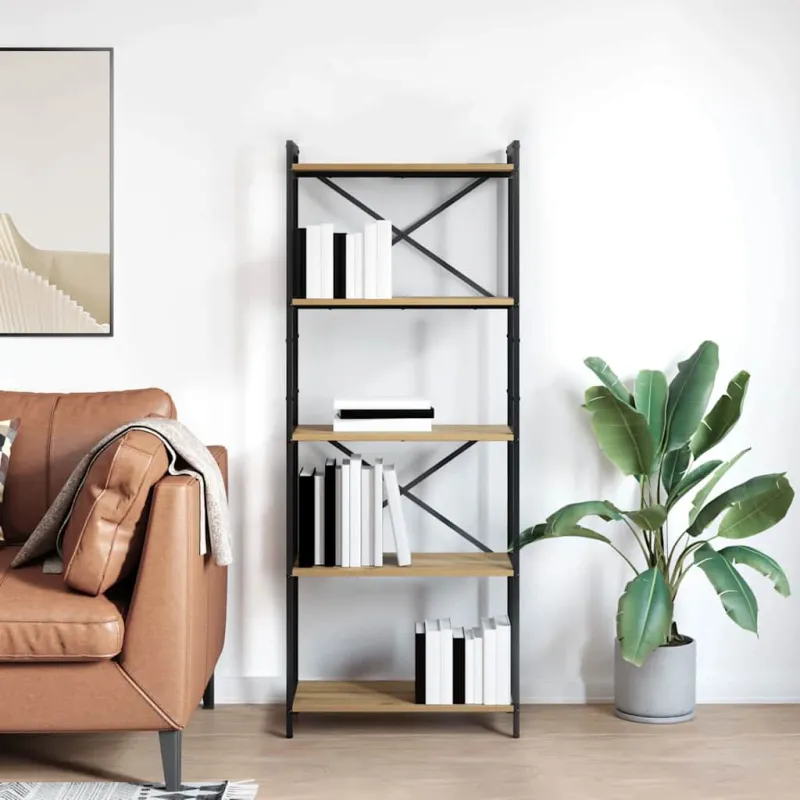 Knygų lentyna Amatininkų ąžuolas 60 x 30 x 155 cm