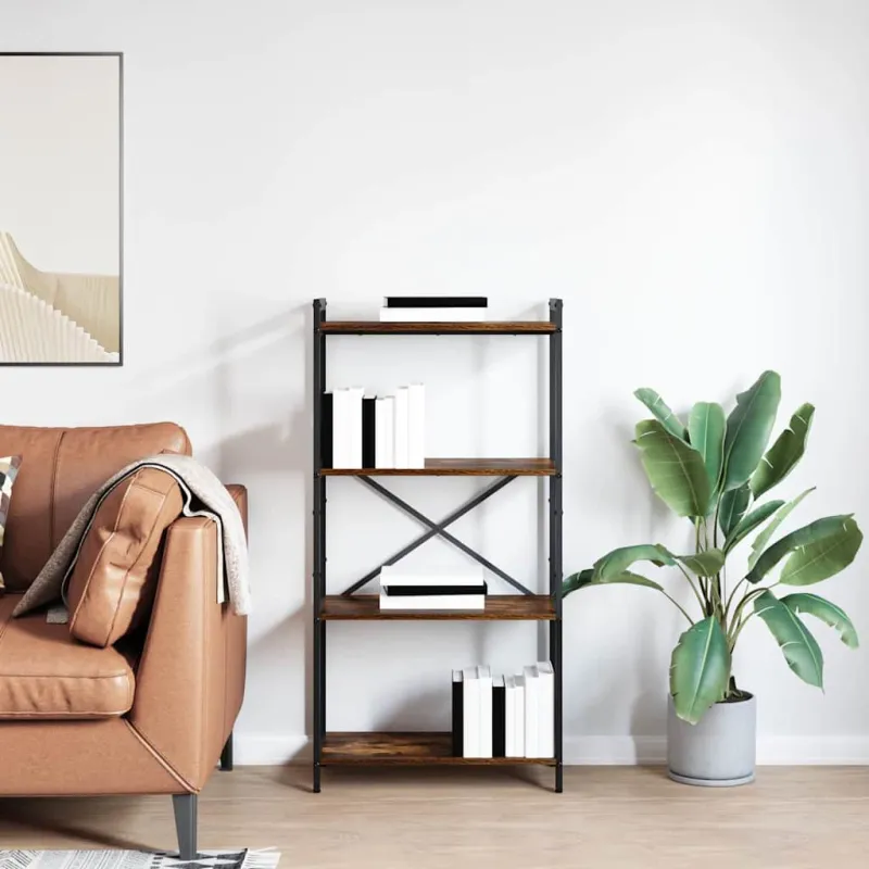 Knygų lentyna Rūkyta ąžuolas 60 x 30 x 120 cm Apdirbta mediena