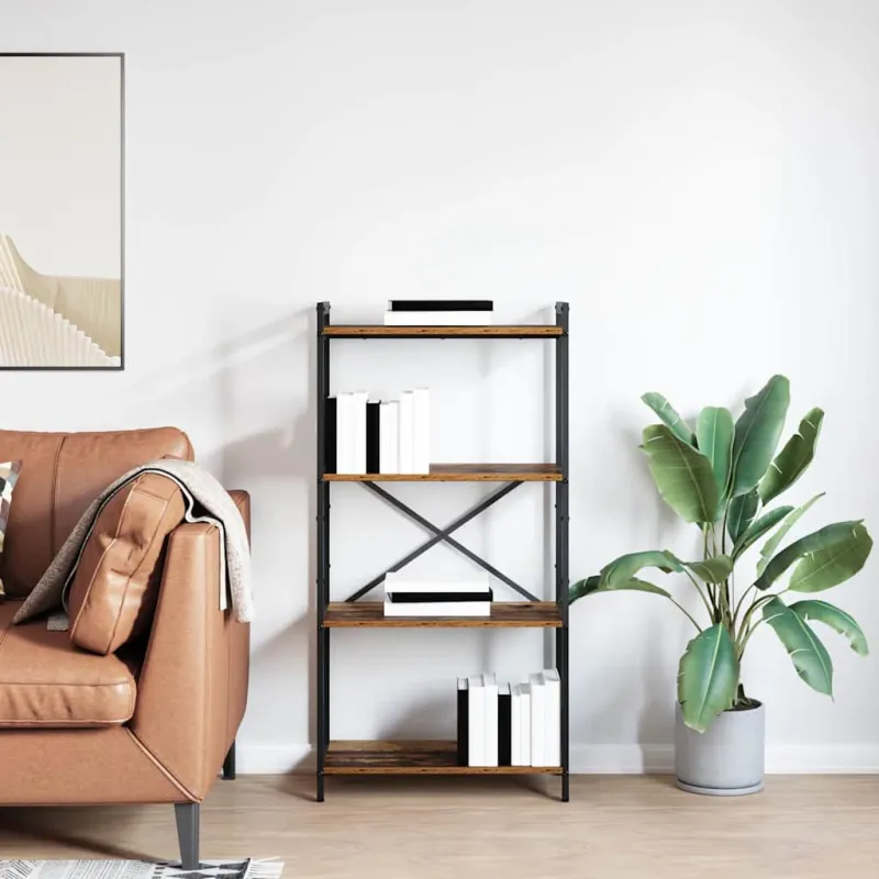 Knygų lentyna Sena mediena 60 x 30 x 120 cm Apdirbta mediena