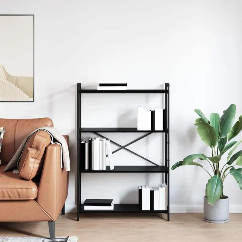 Knygų lentyna Juodas ąžuolas 80 x 30 x 120 cm Apdirbta mediena