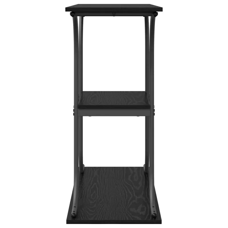 Konsolinis stalas su lentyna Juodas ąžuolas 101 x 35 x 80,5 cm
