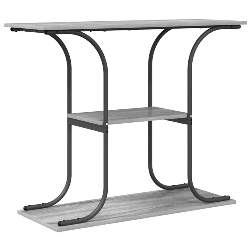 Konsolinis stalas su lentyna Pilkas Sonoma 101 x 35 x 80,5 cm