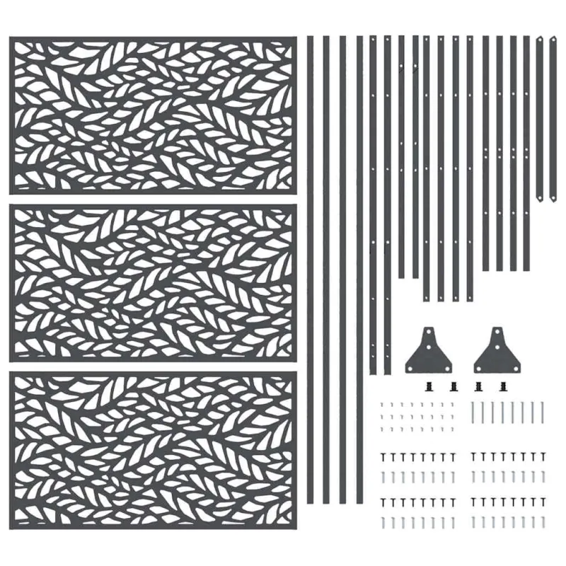 Privatumo žaliuzės Antracitas 100 x 50 x 180 cm Plienas