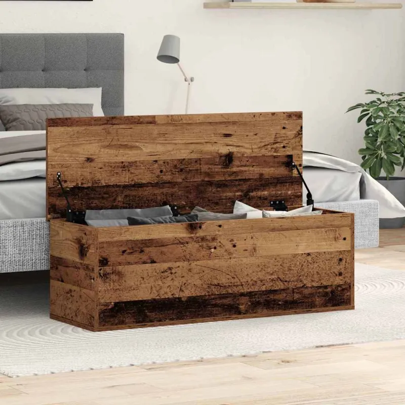 Saugojimo dėžė su saugykla Senovinis medis 102 x 35 x 35 cm