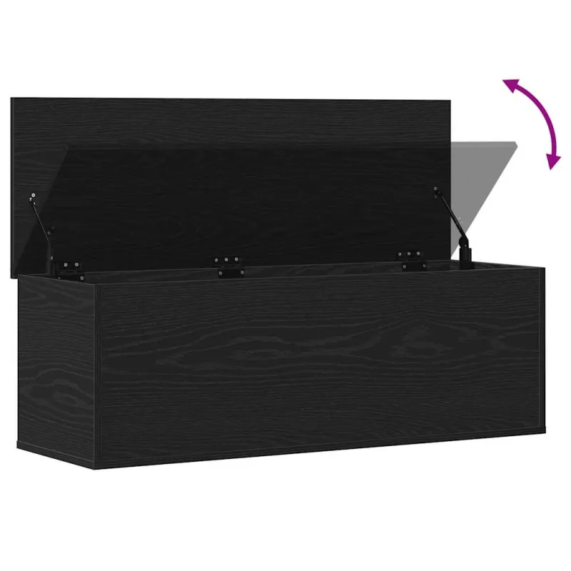 Saugojimo dėžė Juodas ąžuolas 102 x 35 x 35 cm Apdirbta mediena