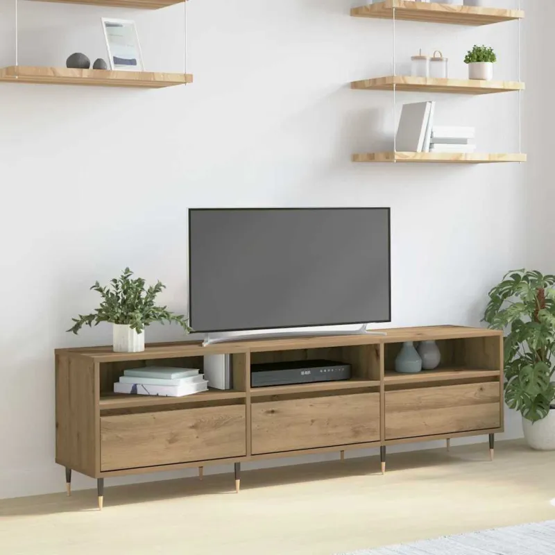 Televizoriaus spintelė Amatininkų ąžuolas 150 x 30 x 45 cm