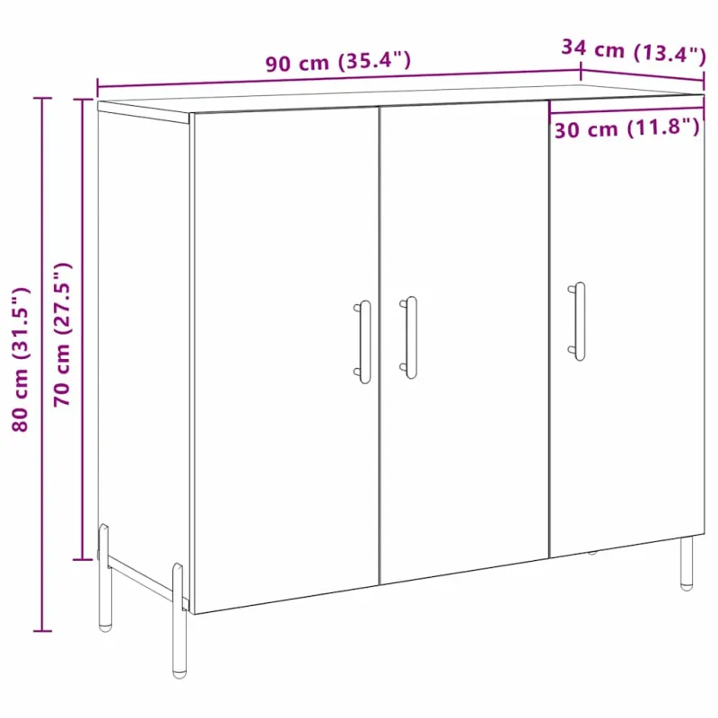 Kabalas Senas medis 90 x 34 x 80 cm Apdirbta mediena