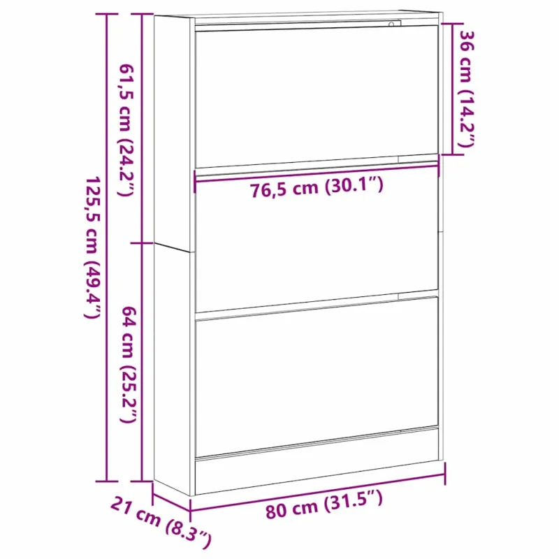 Batu skrynia Senas medis 80 x 21 x 125,5 cm Apdirbta mediena