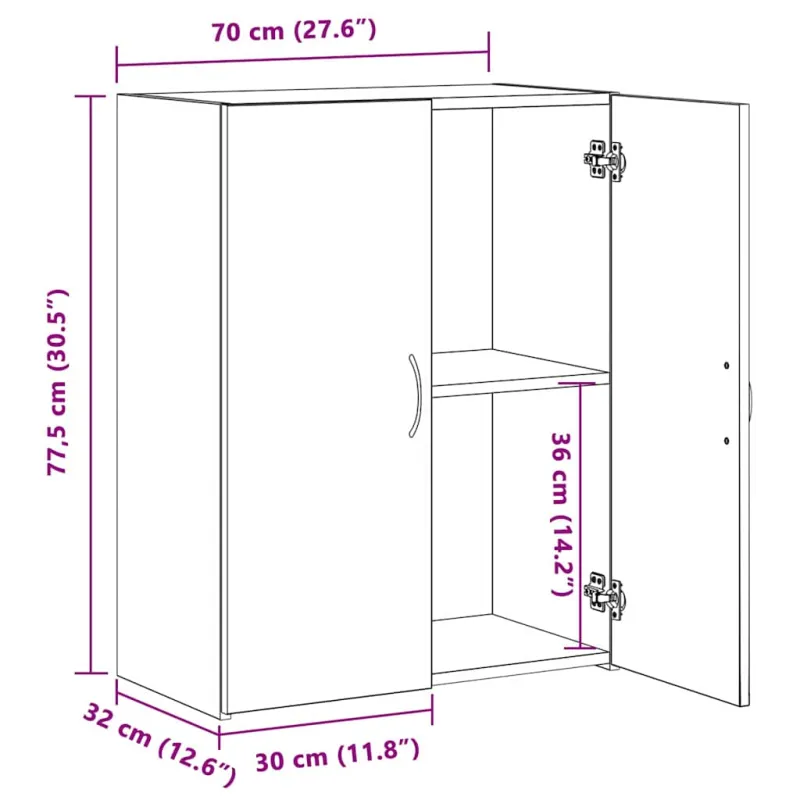 Ofiso spinta Senas medis 70 x 32 x 77.5 cm Apdirbta mediena
