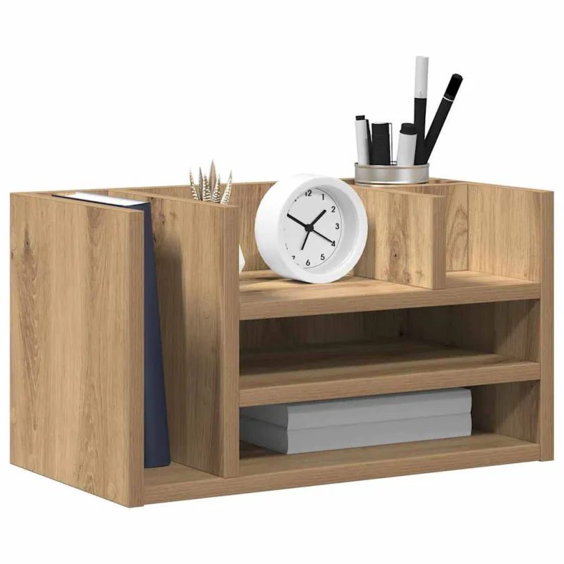 Darbo stalo organizatorius juoda ąžuolo 44,5 x 24 x 25 cm