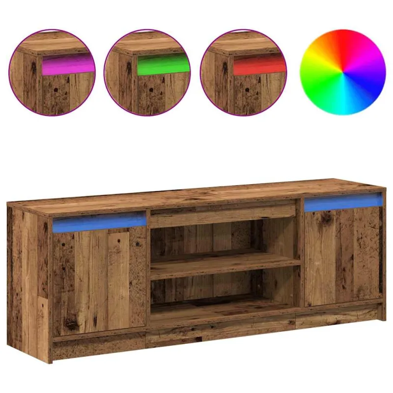 TV vienetai Ruda 139,5 x 34 x 50 cm Apdirbta mediena