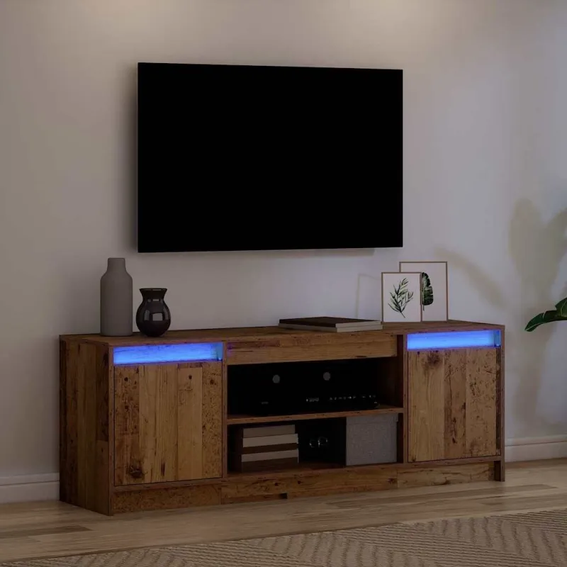 TV vienetai Ruda 139,5 x 34 x 50 cm Apdirbta mediena