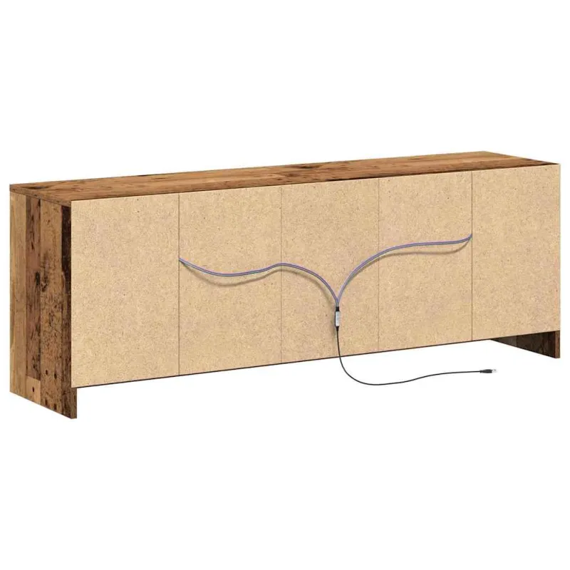 TV vienetai Ruda 139,5 x 34 x 50 cm Apdirbta mediena