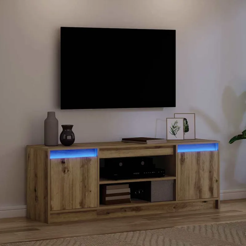 TV vienetai Ruda 139,5 x 34 x 50 cm Apdirbta mediena