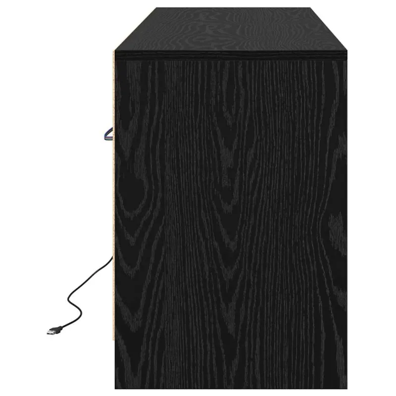 TV vienetai Juoda 139,5 x 34 x 50 cm Apdirbta mediena