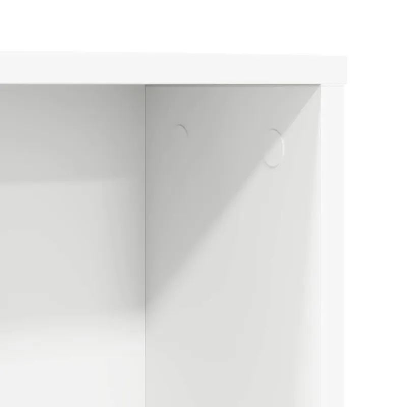 Stalas su lentyna Balta 91 x 50 x 149 cm Apdirbta mediena