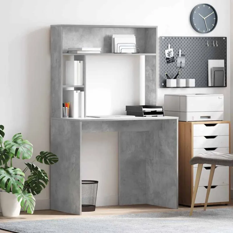 Stalas Betono pilka 91 x 50 x 149 cm Apdirbta mediena